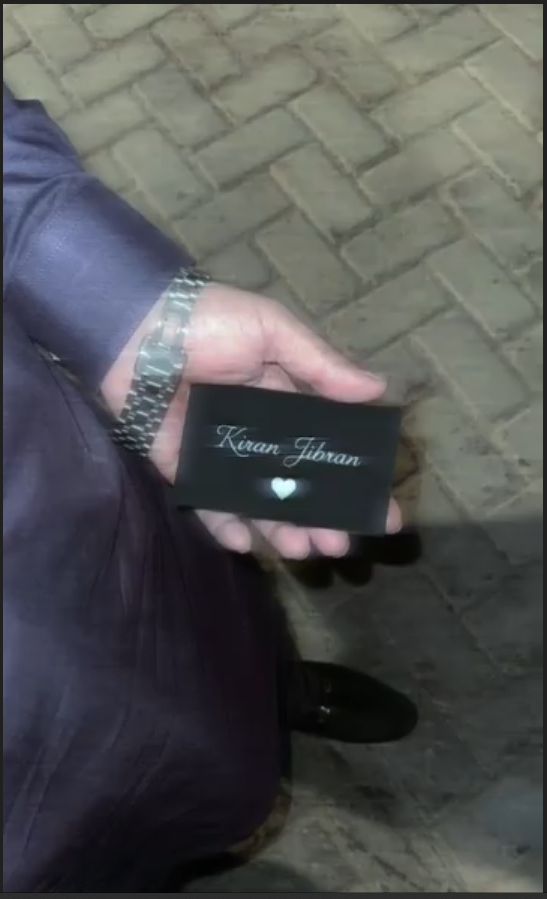 A picture of your name written on my hand